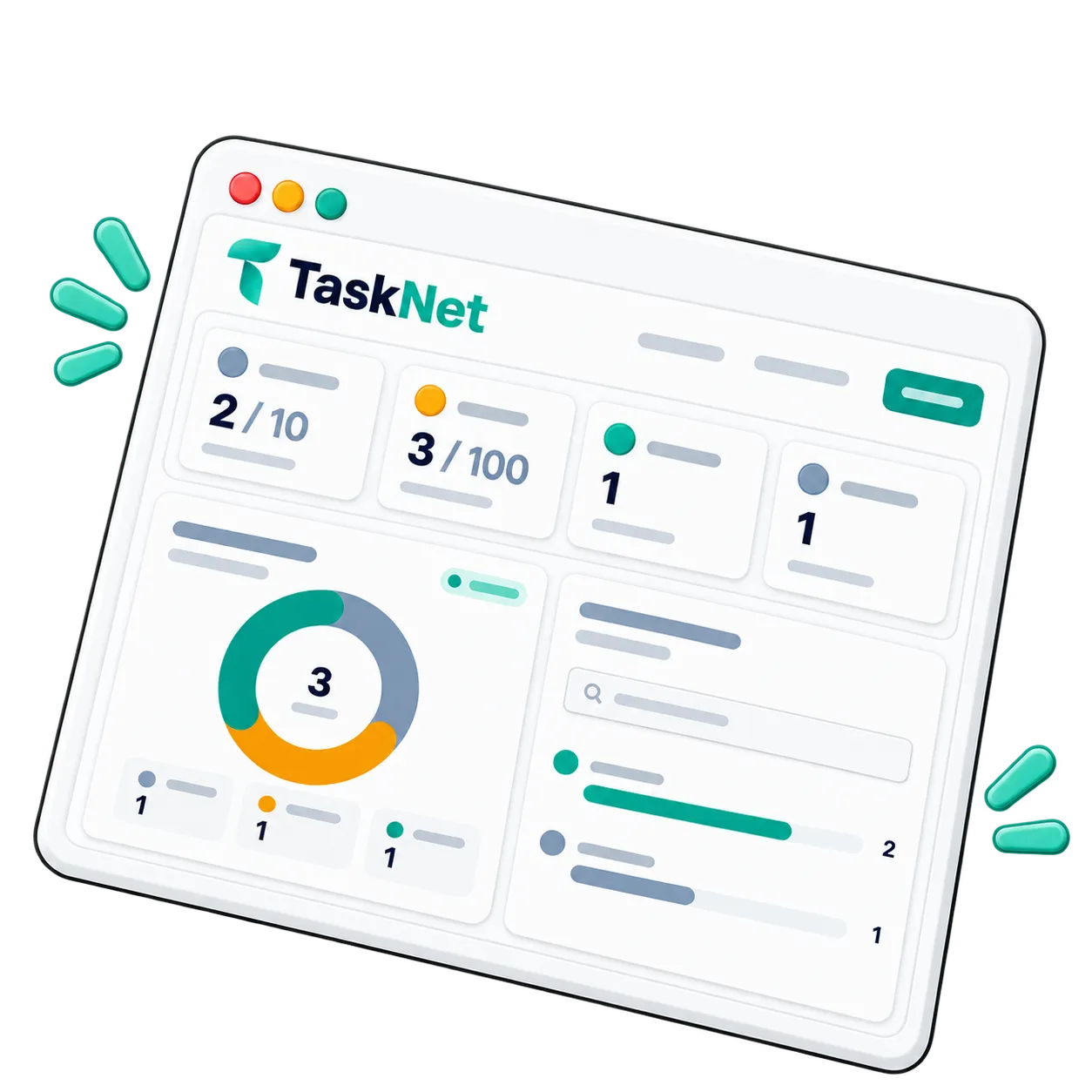 TaskNet dashboard artwork